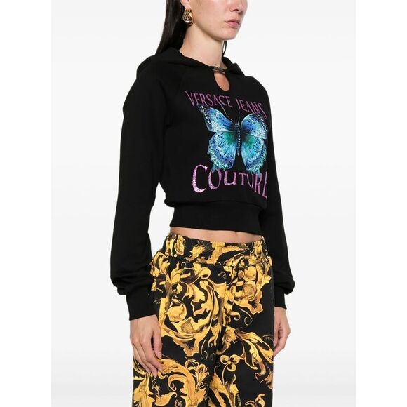 Versace Jeans Couture Black Tops - Hoodies Women